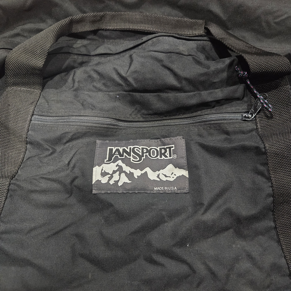 Vintage Jansport Large Black Duffle Bag